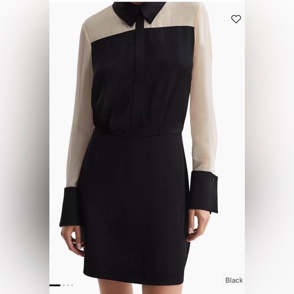 NWT Reiss Paneled Mini Shirtdress - Picture 3 of 8